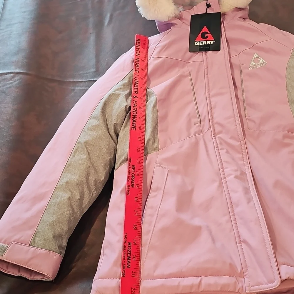 Gerry Youth Girls Systems Jacket - GRAY PINK Sz M 10/12